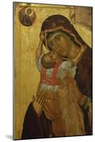 Byzantine Art. Greece. Icon with the Virgin of Tenderness (Kaardiotissa)-null-Mounted Giclee Print