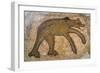 Byzantine bear mosaic, the Theater, Roman ruins of Bulla Regia, Tunisia-Nico Tondini-Framed Photographic Print