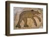 Byzantine bear mosaic, the Theater, Roman ruins of Bulla Regia, Tunisia-Nico Tondini-Framed Photographic Print