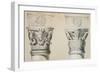 Byzantine Capitals from Columns in the Nave of the Church of St. Demetrius in Thessalonica-Charles Felix Marie Texier-Framed Giclee Print