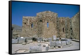 Byzantine Church of St. Paul, Acropolis, Lindos, Rhodes, Greek Islands, Greece-Nelly Boyd-Framed Stretched Canvas