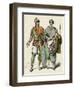 Byzantine Costume, C5, Men-null-Framed Art Print