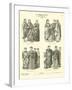 Byzantine Costumes, First Half of 6th Century-null-Framed Giclee Print