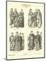 Byzantine Costumes, First Half of 6th Century-null-Mounted Giclee Print