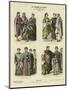 Byzantine Costumes, First Half of 6th Century-null-Mounted Giclee Print