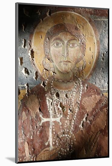 Byzantine fresco of Santa Sophia in Santa Maria della Croce church, Casarano, Lecce, Apulia-Godong-Mounted Photographic Print