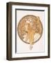 Byzantine Head of a Blond Maiden; Tete Byzantine D'Une Femme Blonde, C.1897 (Lithograph in Colours)-Alphonse Mucha-Framed Giclee Print
