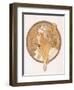 Byzantine Head of a Blond Maiden; Tete Byzantine D'Une Femme Blonde, C.1897 (Lithograph in Colours)-Alphonse Mucha-Framed Premium Giclee Print