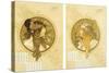 Byzantine Heads; Tetes Byzantines, 1900-Alphonse Mucha-Stretched Canvas