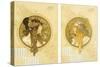 Byzantine Heads; Tetes Byzantines, 1900-Alphonse Mucha-Stretched Canvas