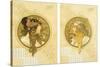 Byzantine Heads; Tetes Byzantines, 1900-Alphonse Mucha-Stretched Canvas