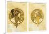 Byzantine Heads; Tetes Byzantines, 1900-Alphonse Mucha-Framed Giclee Print