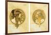 Byzantine Heads; Tetes Byzantines, 1900-Alphonse Mucha-Framed Giclee Print