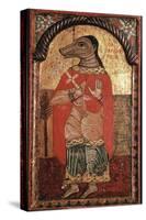 Byzantine icon of St Christopher with a dog's head. Artist: Unknown-Unknown-Stretched Canvas