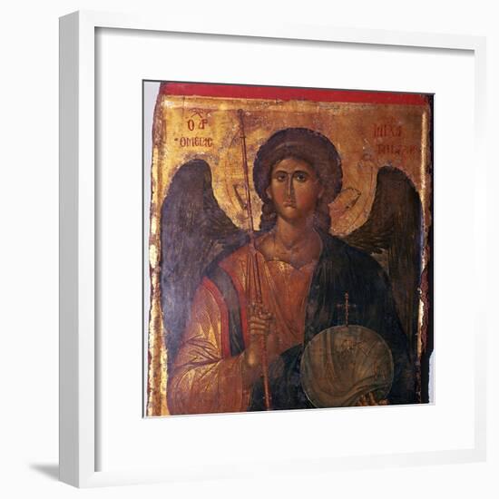 Byzantine icon of the Archangel Michael, 14th century. Artist: Unknown-Unknown-Framed Giclee Print