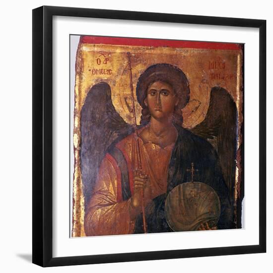 Byzantine icon of the Archangel Michael, 14th century. Artist: Unknown-Unknown-Framed Giclee Print