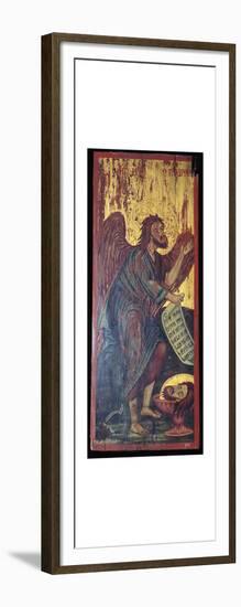 Byzantine ikon of Saint John the Baptis, 1st century BC-Unknown-Framed Art Print