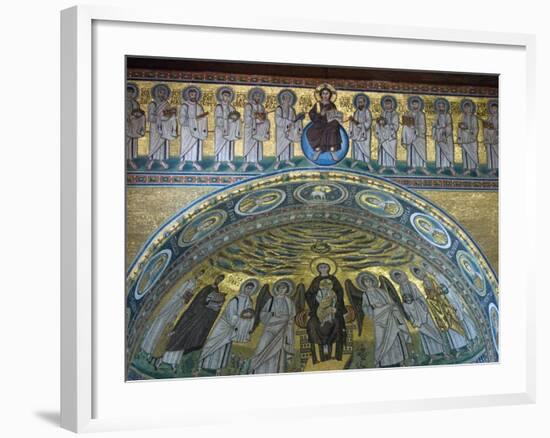 Byzantine Mosaic, Basilica of Euphrasius, UNESCO World Heritage Site, Porec, Istria, Croatia, Europ-Stuart Black-Framed Photographic Print