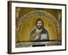 Byzantine Mosaic: Christ Pantocrator (Close-Up View of Mosaic in the Narthex)-null-Framed Giclee Print