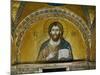 Byzantine Mosaic: Christ Pantocrator (Close-Up View of Mosaic in the Narthex)-null-Mounted Giclee Print