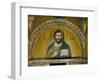 Byzantine Mosaic: Christ Pantocrator (Close-Up View of Mosaic in the Narthex)-null-Framed Premium Giclee Print