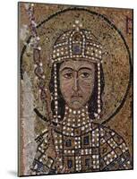 Byzantine Mosaizist to 1122 (Mosaics in the Hagia Sophia, Szene: Portrait of Alexios, son of Empero-null-Mounted Poster