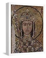 Byzantine Mosaizist to 1122 (Mosaics in the Hagia Sophia, Szene: Portrait of Alexios, son of Empero-null-Framed Poster