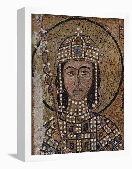 Byzantine Mosaizist to 1122 (Mosaics in the Hagia Sophia, Szene: Portrait of Alexios, son of Empero-null-Framed Poster