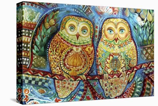 Byzantine Owls-Oxana Zaika-Stretched Canvas