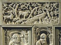 Animals, Vegetable Sprays and the Evangelists, Detail From Frame of the Chair of Bishop Maximian-Byzantine School-Giclee Print