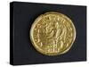 Byzantine Solid Gold Coin Bearing Image of Winged Victory-null-Stretched Canvas