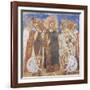 Byzantine Style Frescos Depicting Stories of the New Testament, Detail Representing Christ Mocked-null-Framed Giclee Print