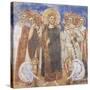 Byzantine Style Frescos Depicting Stories of the New Testament, Detail Representing Christ Mocked-null-Stretched Canvas