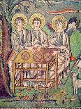 Courtiers by a Fountain (Mosaic)-Byzantine-Giclee Print