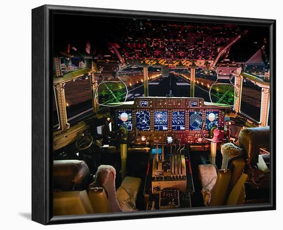 C-130 with digital glass cockpit-null-Framed Art Print