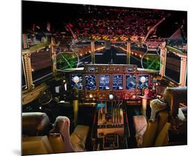 C-130 with digital glass cockpit-null-Mounted Art Print