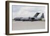 C-130J Super Hercules with a C-17 Globemaster-null-Framed Photographic Print