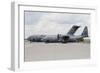 C-130J Super Hercules with a C-17 Globemaster-null-Framed Photographic Print