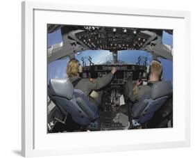 C-17 Globemaster III Pilots Practice Low-level Flying-Stocktrek Images-Framed Photographic Print