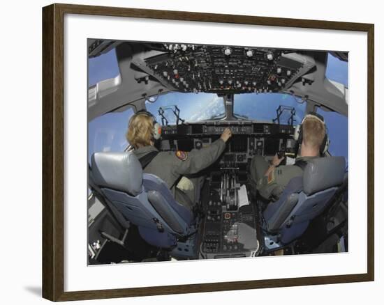 C-17 Globemaster III Pilots Practice Low-level Flying-Stocktrek Images-Framed Photographic Print