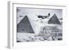 C-47 Flying over Egypt's Pyramids, 1943-American Photographer-Framed Giclee Print