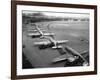 C-47S Unloading at Tempelhof Airport During the Berlin Airlift, June-August 1948-null-Framed Photo