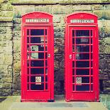 Vintage Look London Telephone Box-c_73-Photographic Print