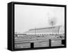 C.A. Chicago and Alton Railroad Shops at Bloomington, Ill.-null-Framed Stretched Canvas