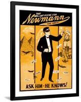 C.A. George Newmann, American Hypnotist-Science Source-Framed Giclee Print