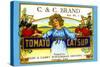 C and C Brand Tomato Catsup-null-Stretched Canvas