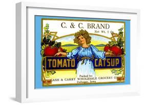 C and C Brand Tomato Catsup-null-Framed Art Print