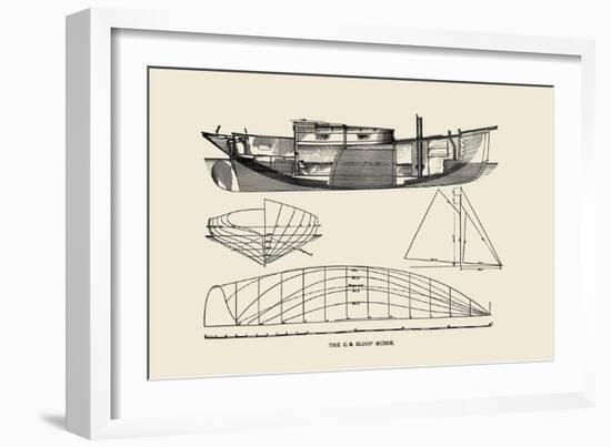 C.B. Sloop Midge-Charles P. Kunhardt-Framed Art Print