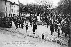 Entry of the French Foreign Legion into Chateau-Salins, Moselle, France, 17 November 1918-C Bergeret-Giclee Print