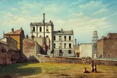 La cité Nys, rue de l'Orillon (à droite l'église Saint-Joseph en construction)-C. Busilliet-Framed Giclee Print